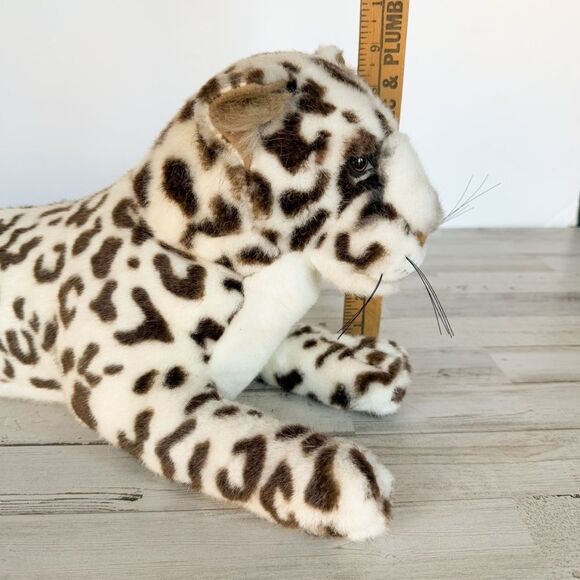 Vintage Plush Snow Leopard Geoffrey 1988 Korea 28” Stuffed Animal Big Toys R Us - Picture 14 of 16